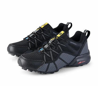 Herenwandelschoenen voor alle terreinen – outdoor sportschoenen van ademend mesh, antislip en slijtvast, voor wandelen en fietsen outdoor