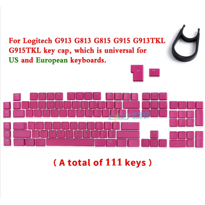 Tecla texturizada antideslizante transparente retroiluminada G915 913 TKL G815 G813, compatible con teclado mecánico Logitech
