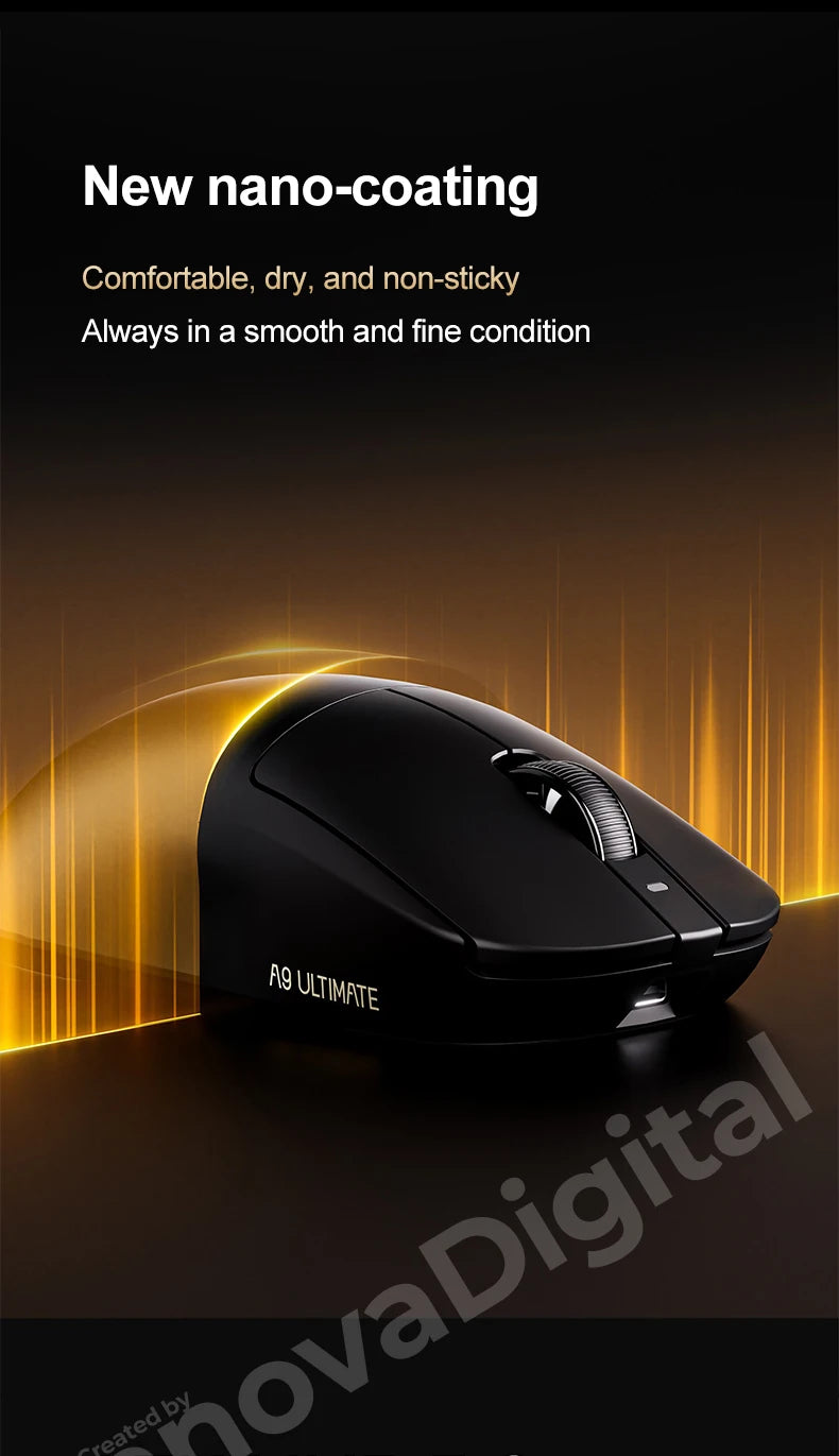 ATK Dragonfly A9 Ultimate kabellose Gaming-Maus A9 Air PAW3950 ultraleichte ergonomische E-Sports-Gamer-FPS-Maus CSGO A9 Ultra