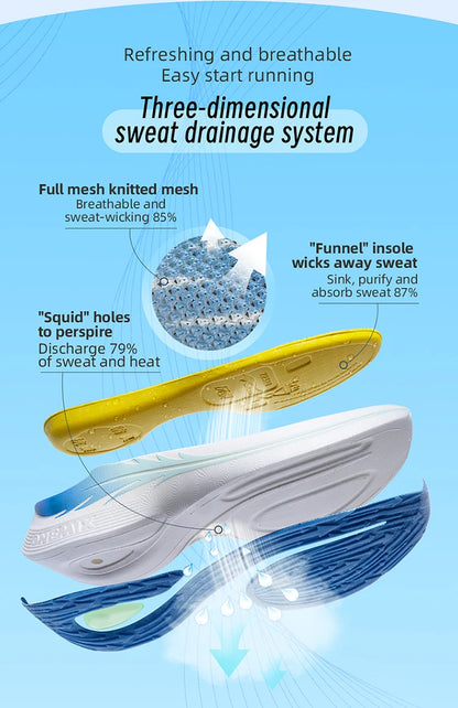 Onemix Wind Wings : chaussures de course respirantes pour hommes, marathon, sport et loisirs ; chaussures de sport légères pour femmes ; corde à sauter d'extérieur pour hommes