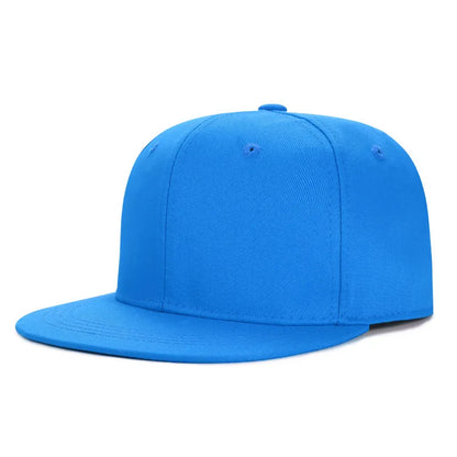 Partihandel 40 färger Justerbara platta snapback-kepsar med skärm Dam Mode Polyester Enfärgad basebollkeps Herr Hiphop Blank sportkeps