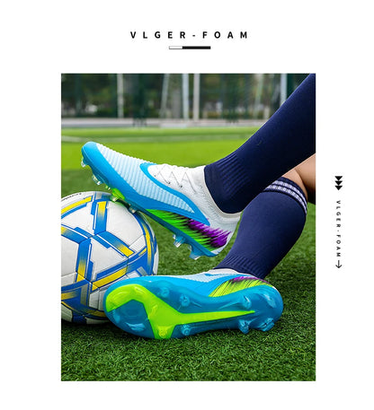 New Men Football Boots Shoes Match Training Soccer Shoes Non-Slip Cleats Long Spikes FG Ultralight Outdoor Sneaker Drop Shipping