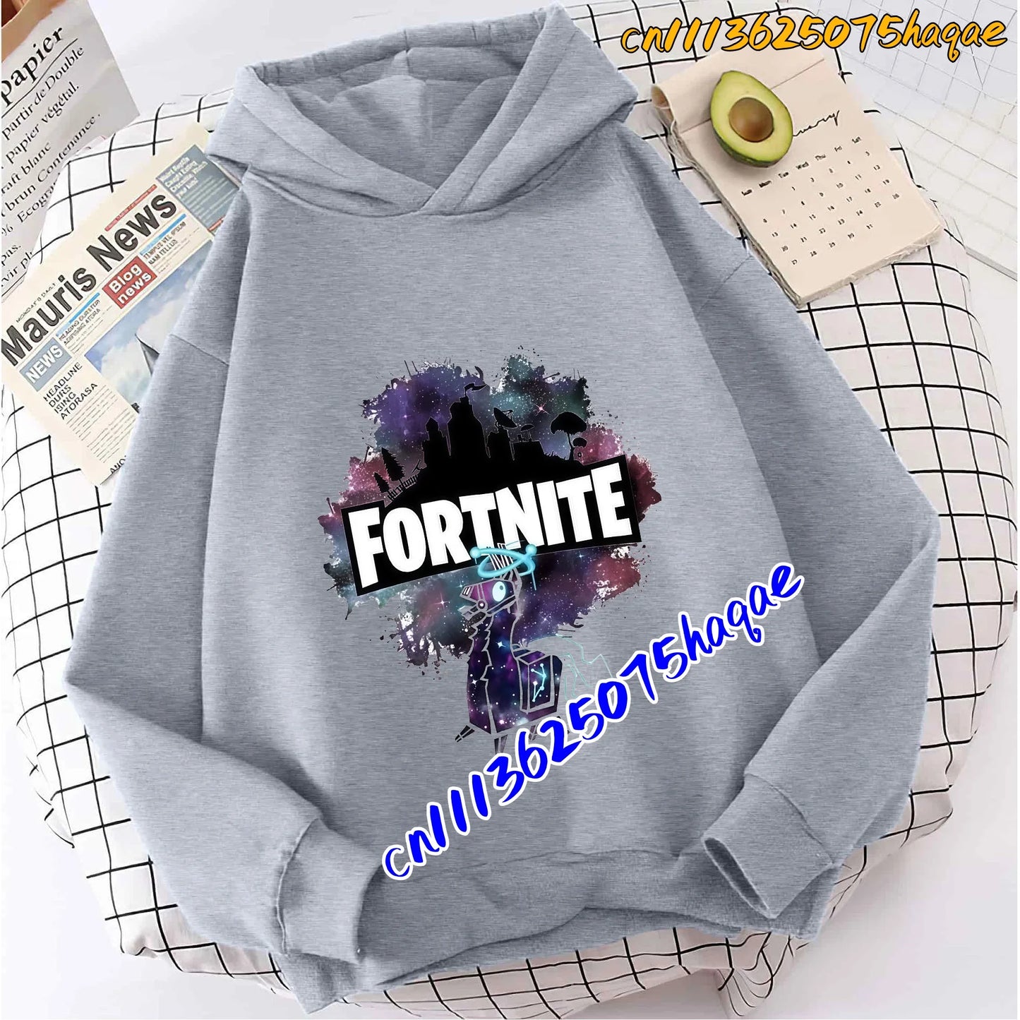 Fortnite Game Printed Children's Hoodies Cartoon Comfortable Suit Loose Long Sleeve Tops Autumn Winter Clothes