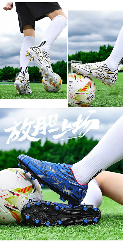 Neue Herren-Fußballschuhe TF Sport Trainings-Soccer-Schuhe, weich, ultraleicht, atmungsaktiv, professionelle Unisex-Sneaker, Rasen-Stollenschuhe für Matches
