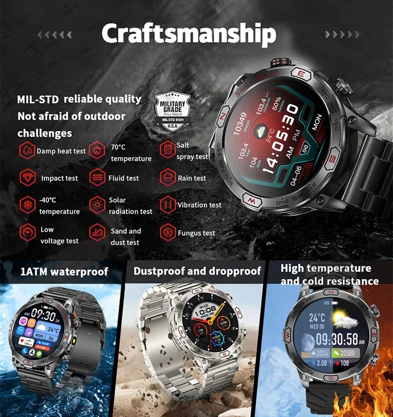 Men Fashion Outdoor Sport GPS Smart Watch Men AMOLED HD Screen Heart rate Waterproof Sport Smartwatch Man Smart Bracelet clock