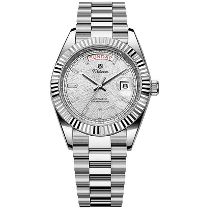 Top Brand Business Men's Watches Luxury Calendar Week Automatic Mechanical Watch for Man Waterproof Gold Stainless Steel