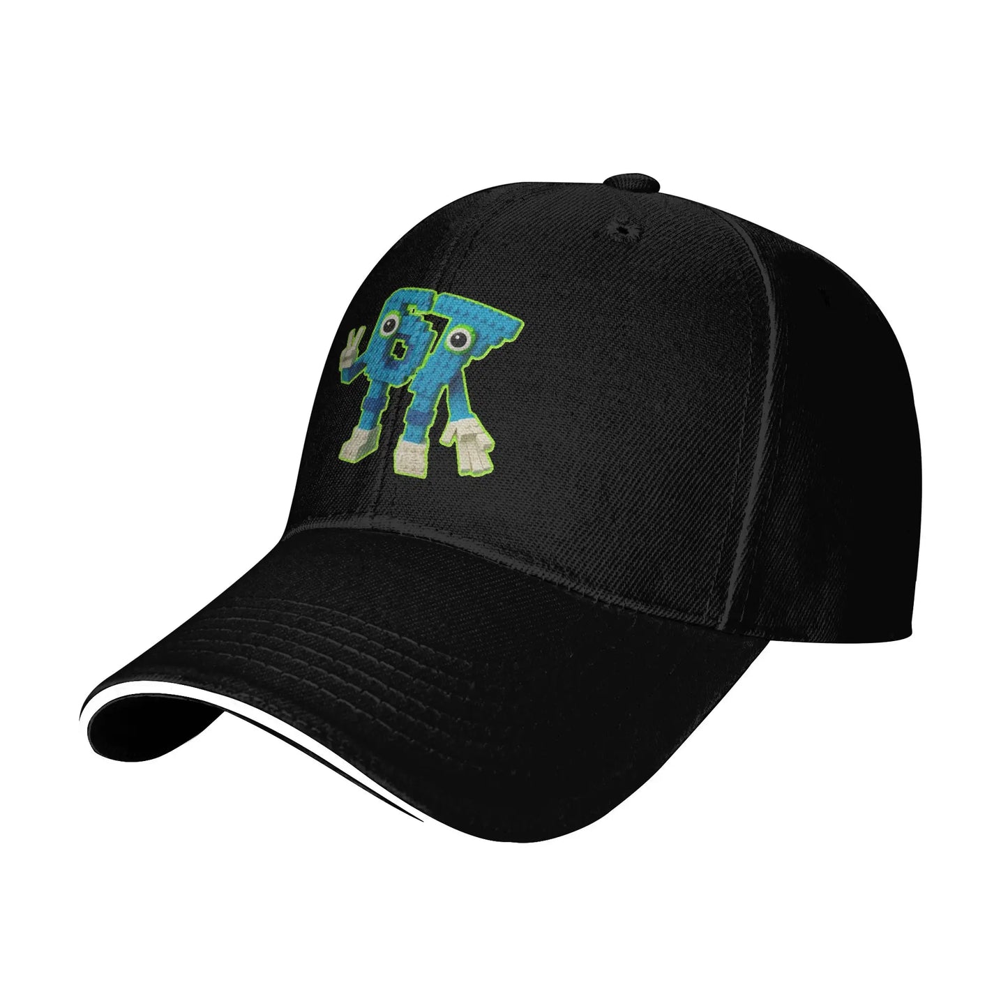 67 Meme Character Brainrot Casual Baseball Cap Summer  Trucker Hat High Quality Outdoor Sports Hip Hop Hats Unisex Baseball Caps