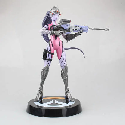 Overwatch De Pioneer Black Lily ručno izrađen Blizzard kip za igru, dekorativni model za izlaganje, podesiv i pomičan