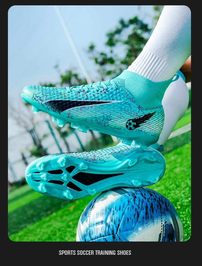 Men's Soccer Shoes Kids Football Boots Women Professional Soccer Cleats Antiskid Chaussure TF/FG Outdoor Athletic Football Shoes