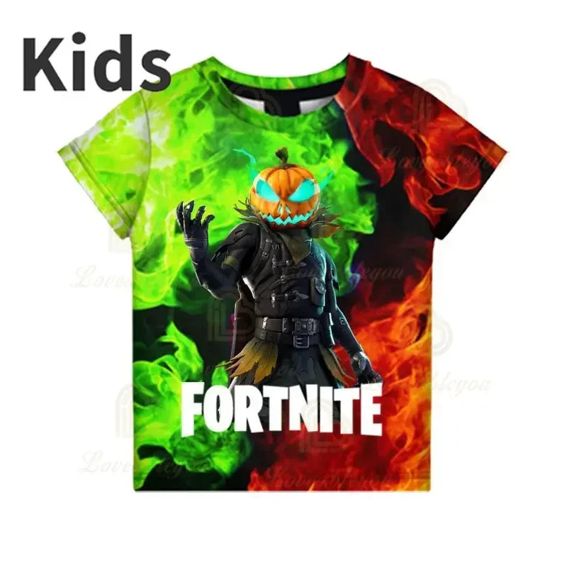 Red Jade Fortnite Anime Battle Royale 3D T-Shirt for Men Women Kids - Pelly T-Shirt Birthday Gift for Girls And Boys