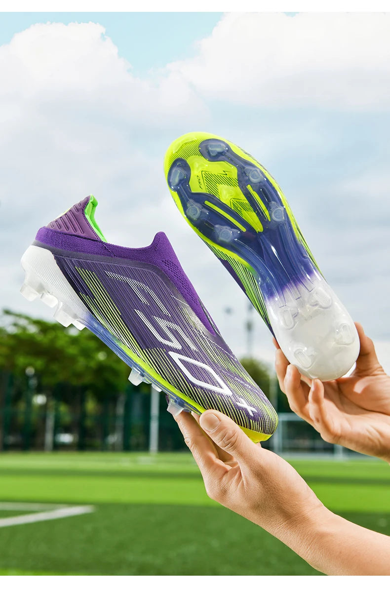 New Men's Soccer Shoes Futsal Football Boots Sneakers Match Grass Cleats High-Quality Non-Slip Indoor Hot-Selling High-Top Outdoor