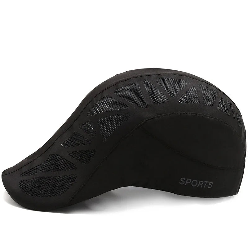 Unisex SPORTS med bogstavtryk, hurtigtørrende baseballkasket, solhatte, udendørs sommerkasketter i åndbart net, solskærmkasketter, baret, visir, golfhat