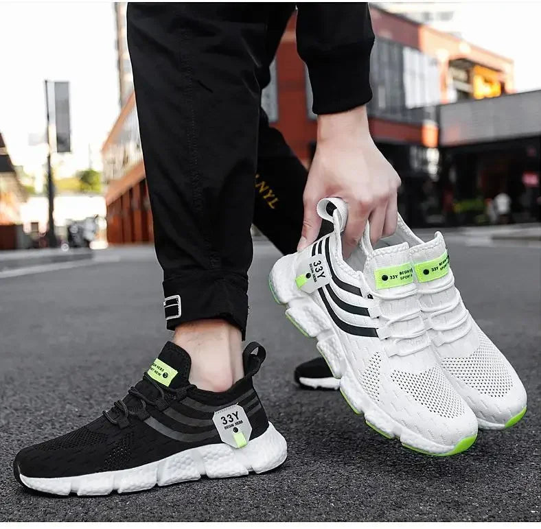 Sports Men's Shoes Spring and Autumn Breathable Casual Running Shoes Lightweight Walking Couple Shoes Men's Spirit Women's Shoes