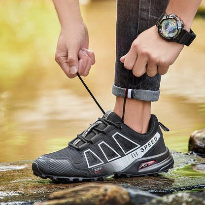Lockless Fahrradschuhe für Herren, rutschfeste Outdoor-Mountain-Cross-Country-Wanderschuhe, atmungsaktive Sportschuhe, Rennradschuhe