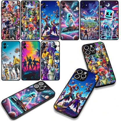 Game F-ForTnites Wallpaper Case für Samsung Galaxy A07 A13 A12 A23 A42 A50 A51 A52 A53 A70 A71 A72 A21S A04 Note 20 9 8 10 Hülle