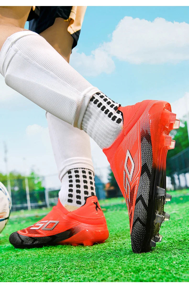 Men's New Indoor TF Football Boots High Quality Training Original Male Breathable Non-Slip Soccer Shoes Turf Futsal Football Shoes