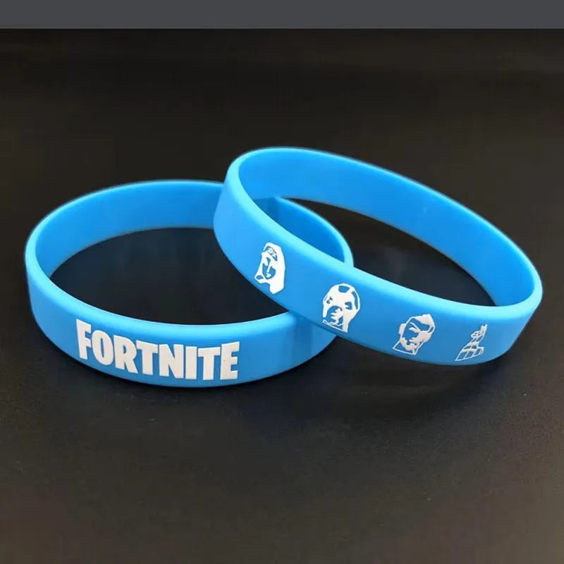 1 piece Red Black Blank Fitness Fortnite Wristband Gift Men's Women's Children's Rubber Silicone Bracelet For Man Wholesale