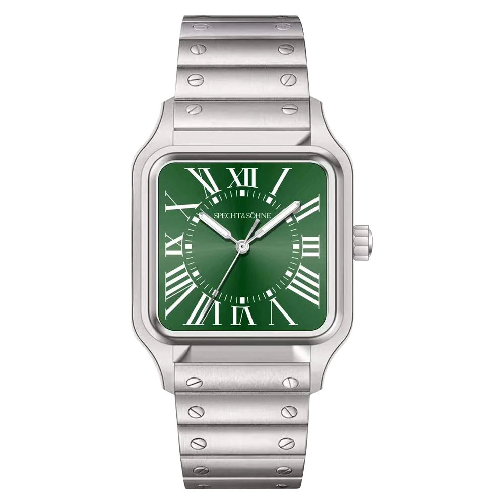 2025 New 34MM Specht & Söhne Quartz Watches Japan VH31 Movt Sapphire Blue Color Ultrathin Stainless Steel Relogio Masculino