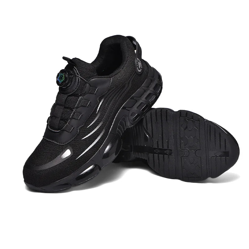 Chaussures de sécurité indestructibles à bout en acier, antidérapantes, résistantes à l'abrasion, chaussures de travail pour hommes, baskets robustes et confortables, neuves