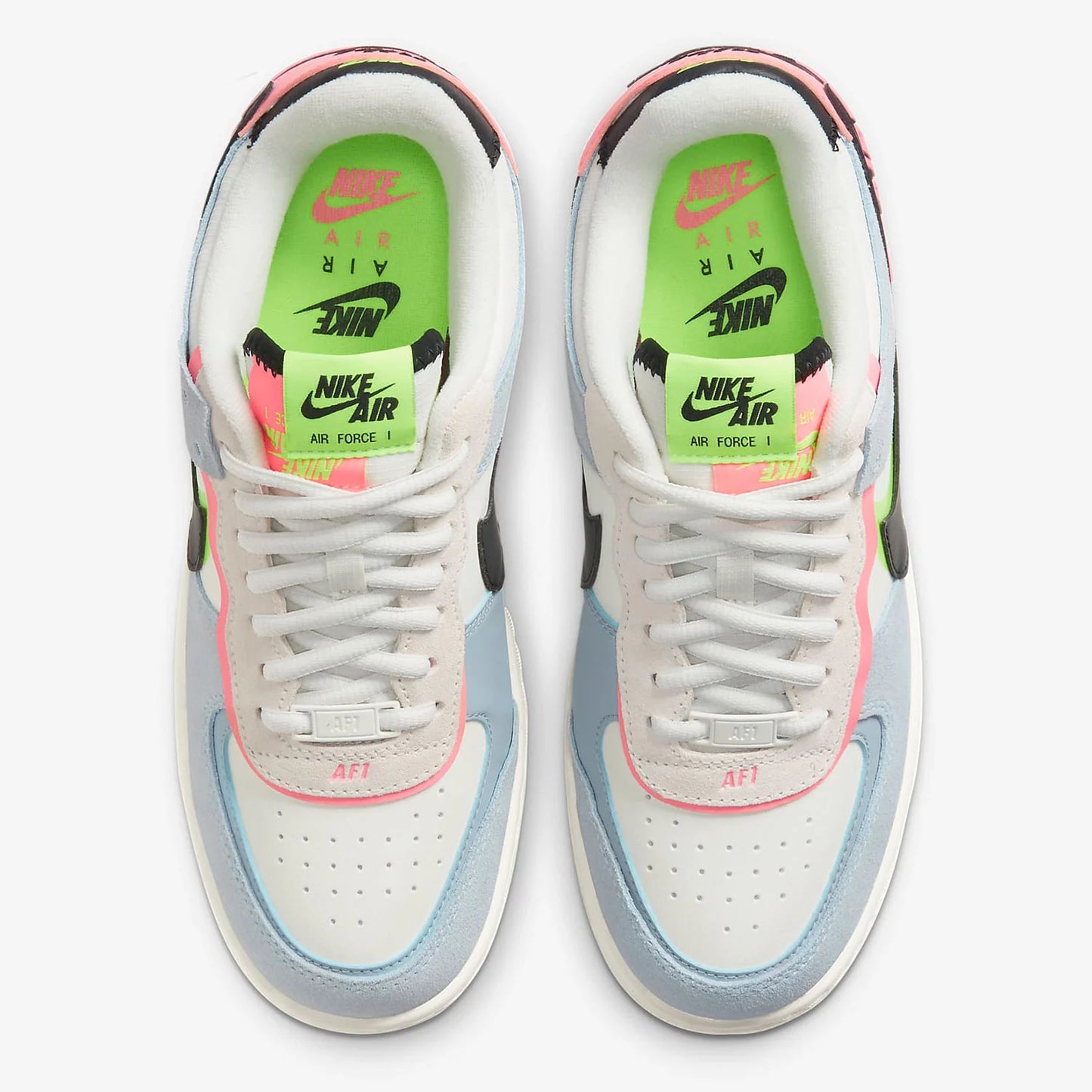 Nike Originals Scarpe casual da uomo Air Force 1 Shadow AF1 Pink Blue Macaron CU8591-101