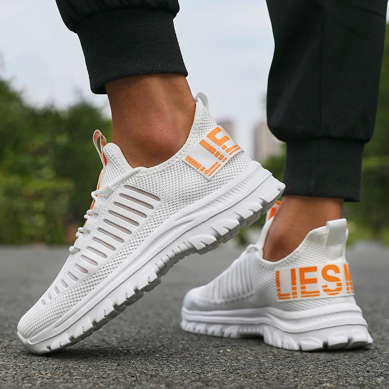 Non-slip Men's Summer Sneakers Comfortable Breathable Couple Running Shoes Women Tenis Sports Shoe White Walking Man Sneakers