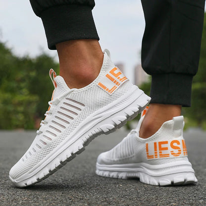 Non-slip Men's Summer Sneakers Comfortable Breathable Couple Running Shoes Women Tenis Sports Shoe White Walking Man Sneakers
