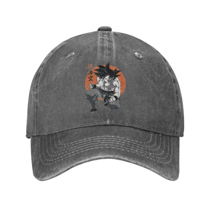 Classic DBZ dragon ball Goku Anime Baseball Caps Men Women Distressed Denim Washed Sun Cap Outdoor Running Adjustable Hats Cap