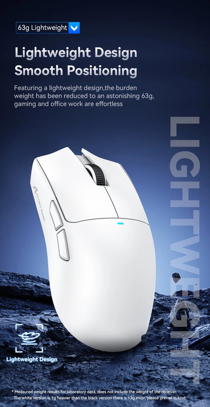 ATTACK SHARK X11 SE Wireless Gaming Mouse 22000 DPI,PixArt PAW3311 Sensor,BT/2.4G/Wired,59g Lightweight,2000W Clicks
