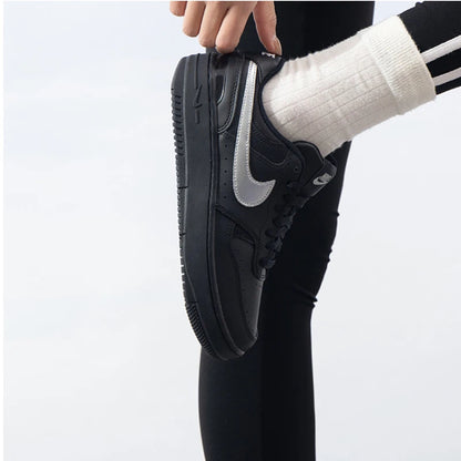 Nike Authentic Force Skateboarding Shoes for Women Black Hq1674-001 Free Shipping