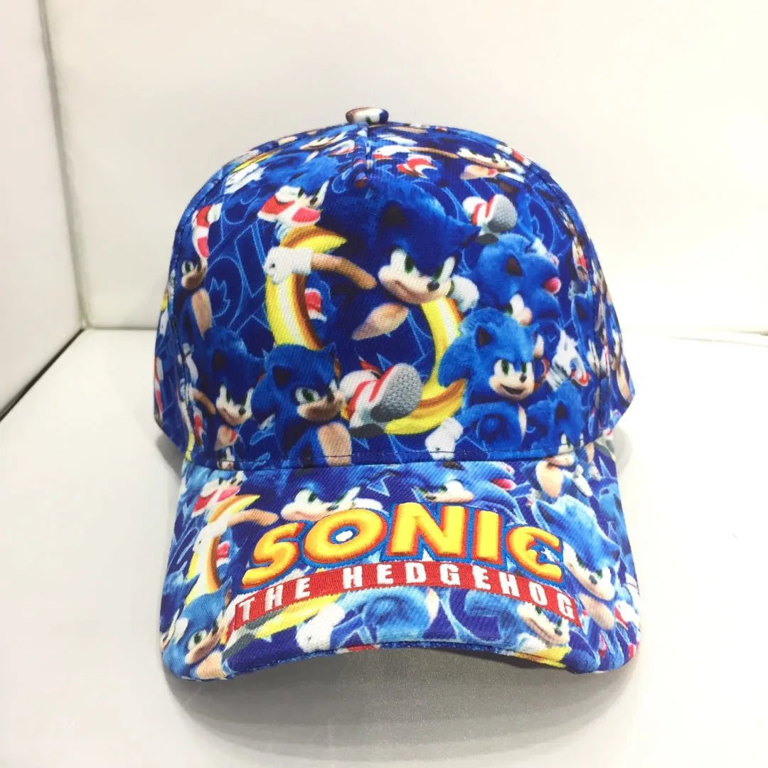 Baseballová čiapka Shadow the Hedgehog 3D pre dospelých a deti s potlačou Sonic, Amy, Tails a Knuckles, s plochým okrajom a klobúkom typu „ducktongue“, darčeky