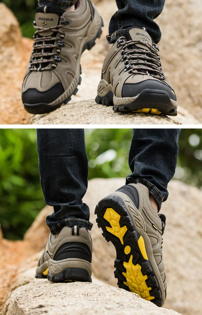 BONA Novedad Estilo Clásico Zapatillas de Senderismo para Hombre con Cordones Zapatillas Deportivas para Hombre Outdoor Jogging Trekking