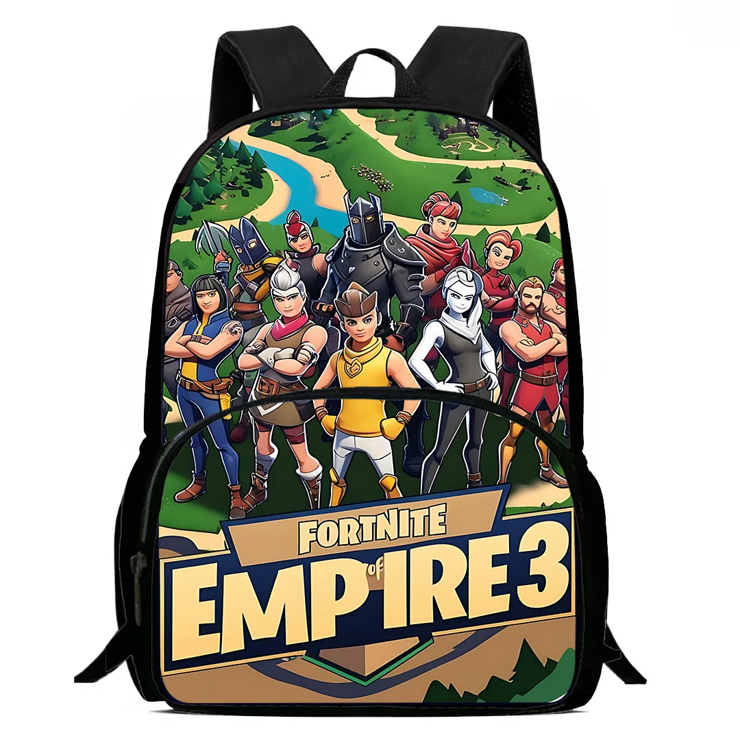 Set scuola classico FortniteS per bambini: zaino, borsa pranzo e astuccio, borse scolastiche capienti per bambino e bambina, idea regalo perfetta