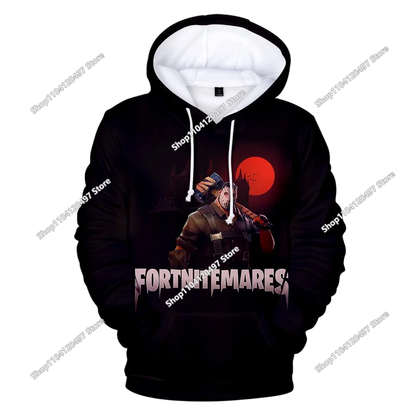 Fortnite Casual Pullover Hooded Sweatshirt Clothes Girls From 2 To 14 Years Children's Clothing Battle Royale Pullover Hoodies