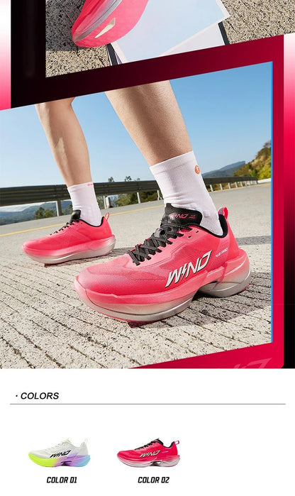 QIAODAN WIND 4PRO Carbon Plate Marathon Shoes Men Professional Racing Sneakers 2026 Breathable Running Sports Shoes QDB023262291
