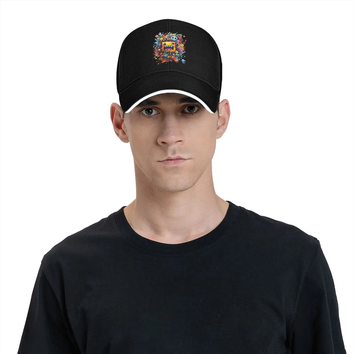 Geometria Kocka Gaming Dash Baseballová čiapka Hip Hop Sandwichové čiapky Unisex Nastaviteľná čiapka typu „dad hat“ Šport