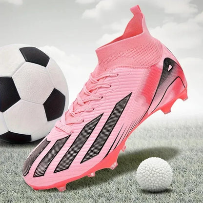 New Men's Football Boots Adult's Soccer Field Shoes Teenager's Sports Cleats Outdoor Grass Training Boots High Quality Sneakers