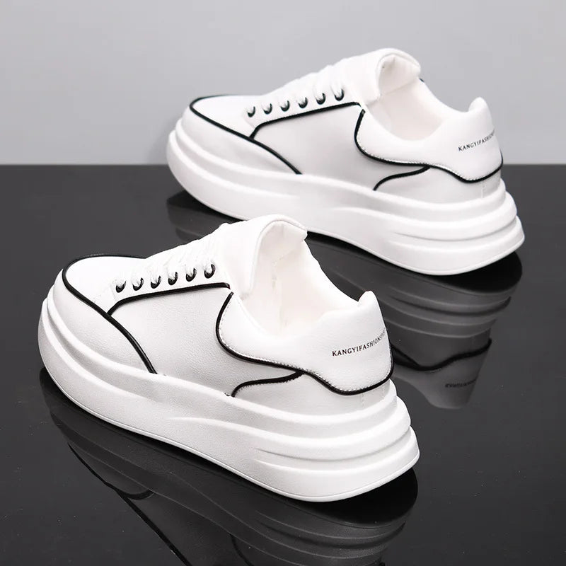 Kleine witte schoenen voor koppels Heren- en damesschoenen Sportschoenen Heren-sneakers Met verhoogde binnenzool Casual sportschoenen