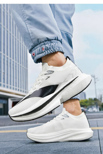 Men's Air Cushion Running Shoes Men Sneakers Carbon Board Marathon Jogging Shoes Outdoor Sport Shoes Teenis Male Casual Shoes
