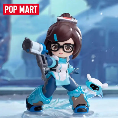 POP MART Overwatch Play of The Game serijos paslaptinga akloji dėžutė – kawaii stiliaus žaislai, dekoratyvinės figūrėlės, namų dekoras, staliniai modeliai-lėlės
