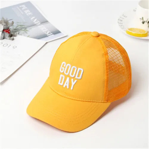 Summer autumn Kid Boy Cartoon Letter Embroidered Baseabll Caps Children Girls Outdoor Leisure Mesh Sport hats
