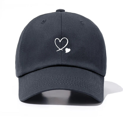1 Piece Hearts Print Baseball Cap For Men & Women, Classic Casual Stylish, Perfect Gift For Families And Friends