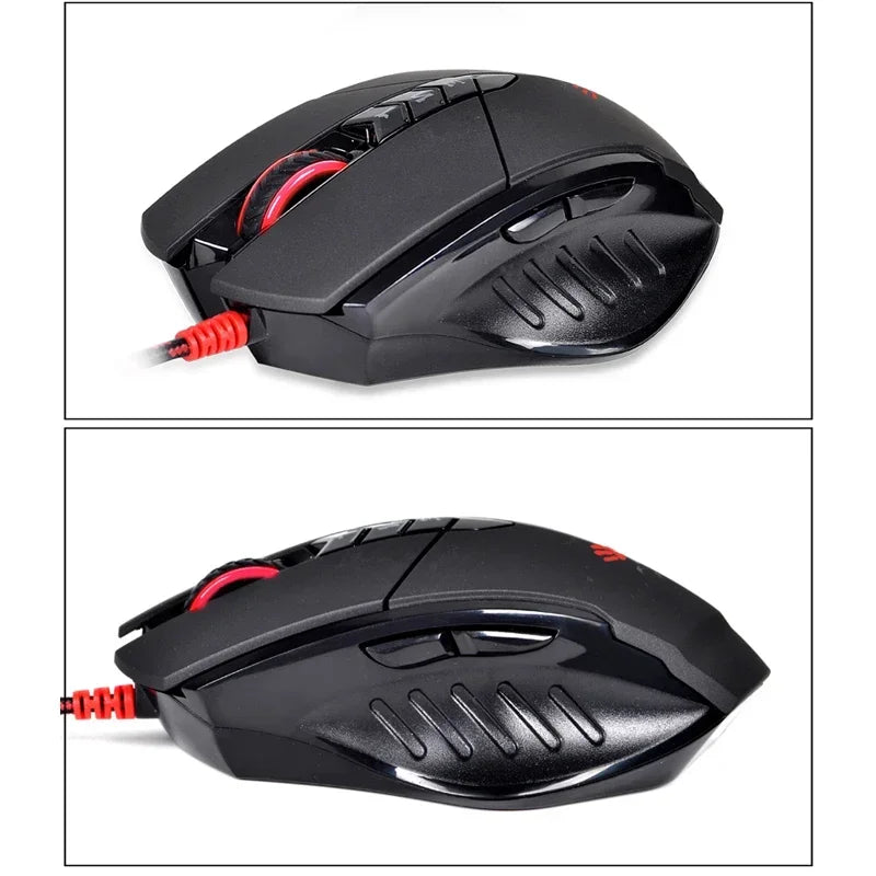 Káblová myš Bloody V7M RGB, ľahká ergonomická konštrukcia, 4000dpi, pre PC, kanceláriu, e-športy a gaming, s programovaním makier pre CF LOL CS