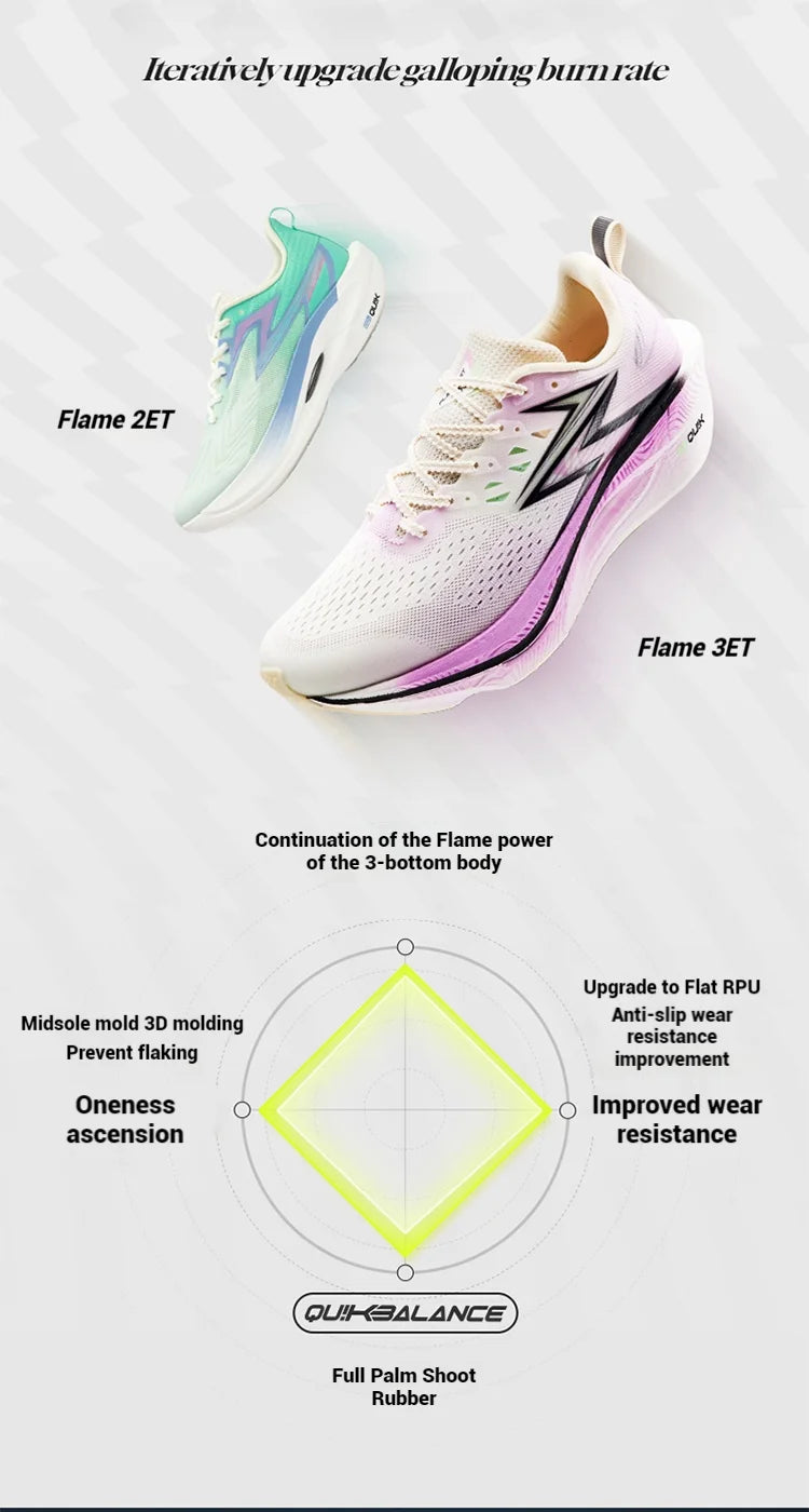 361 Degrees Flame 3.0 ET Men Running Shoes Racing Marathon Breathable Comfort Stable Rebound Jogging Male Sneakers 672612245F