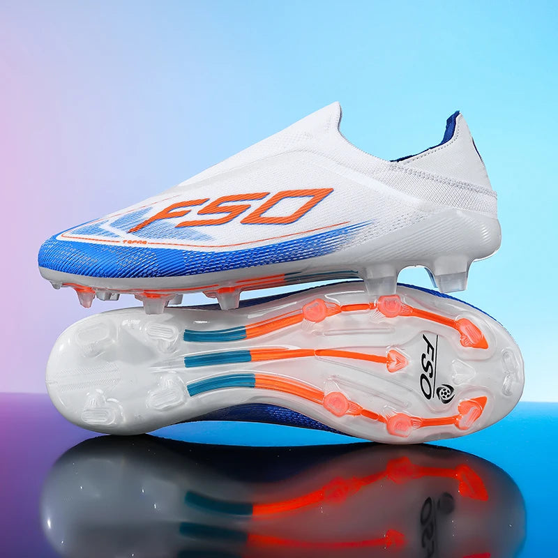 New Men Soccer Shoes Hot-selling Grass Cleats High-quality Match Outdoor Football Boots Non-Slip Boys Sneakers High-top Light