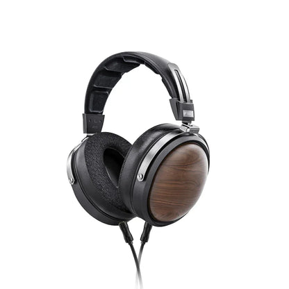 FiiO FT1 Professional Wired HiFi Monitor Headphones – North American Walnut Over-Ear Dynamic Stereo Headset with Leather & Metal Build
