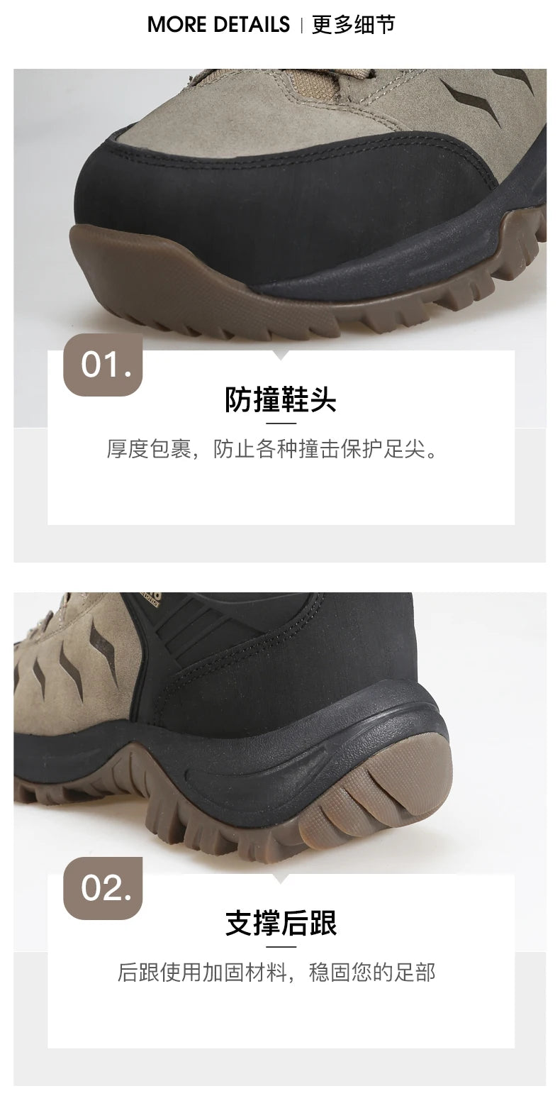 HUMTTO Sapatilhas de Caminhada Impermeáveis para Homem, Botas de Caça Táticas de Deserto, Botas de Trekking pelo Tornozelo para Homem e Mulher, Quentes em Couro