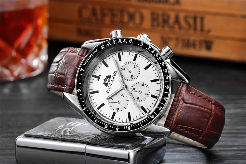 PAULAREIS P Brand Luxury Men Mechanical Watches Calendar Business Watch Men's Sports Waterproof Stainless Steel Automatic Watches
