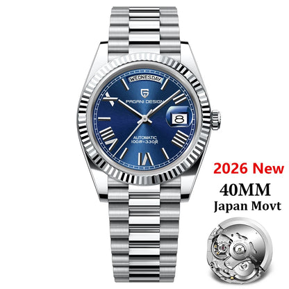 PAGANI DESIGN Men's Watches DD40 Gold White Luxury Automatic Watch Men Japan Movt Date Week Mechanical Watches For Men 2026 New