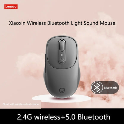 Muis Lenovo Xiaoxin Bluetooth Draadloze Muis M3 Twilight Gray Stil Licht Geluid Drie Bluetooth Kantoormuis