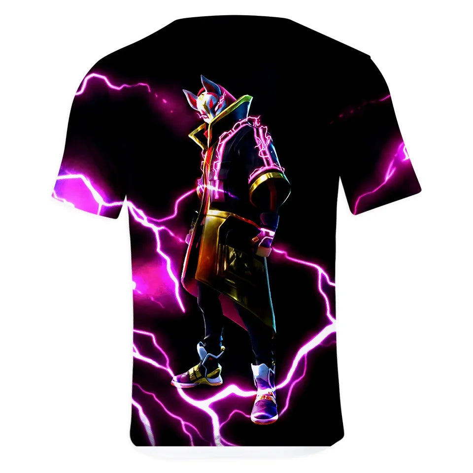 Halloween Peely 3d T-shirt Boys Girls Christmas Fortnite Tees Battle Royale Streetwear Kids Victory Game Men T Shirt Clothes